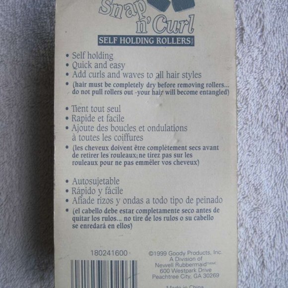 8 Goody Snap & Curl Self Holding Rollers Classic Hair Curlers Hook Large Medium - Picture 13 of 16